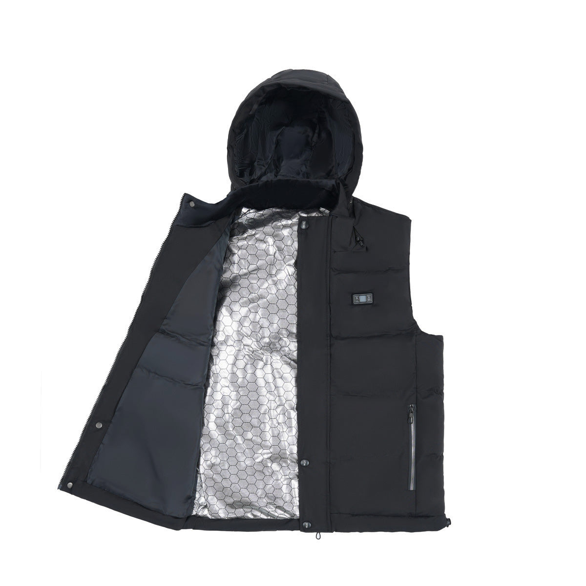 Opvarmet vest Ekskl. powerbank | Unisex | Sort | Model St. Anton