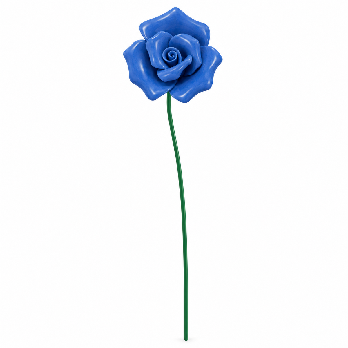 HANDMADE CERAMIC ROSE – BLUE