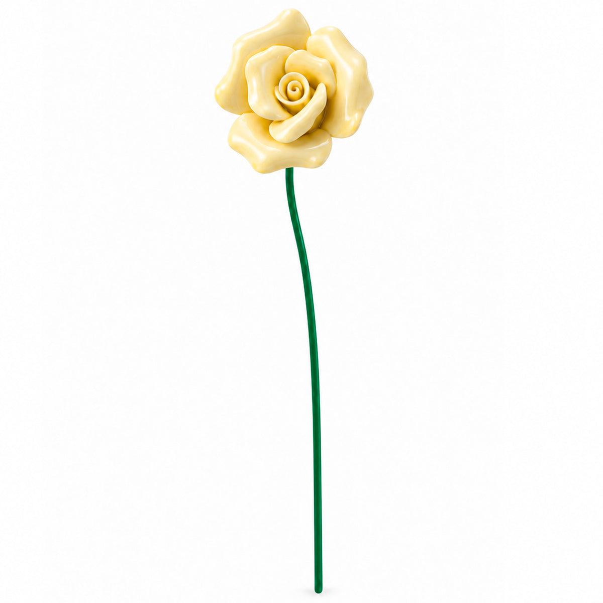 HANDMADE CERAMIC ROSE – YELLOW