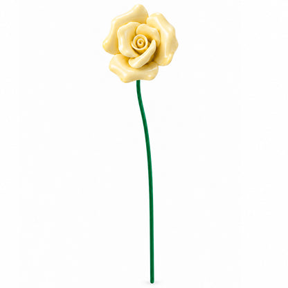 HANDMADE CERAMIC ROSE – YELLOW