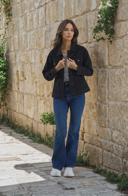 Denim Jacket – Festival Jacket with Solar Panel